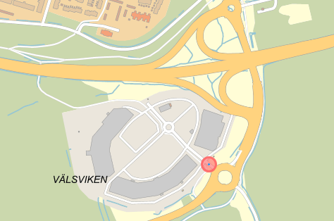 Välsviken karta infart
